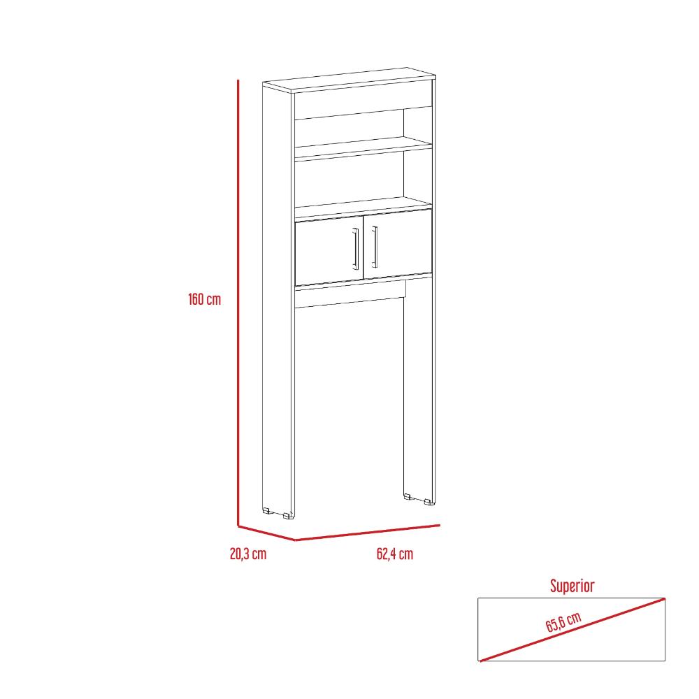 Mueble Optimizador Wc Kaleza  Blanco Duna