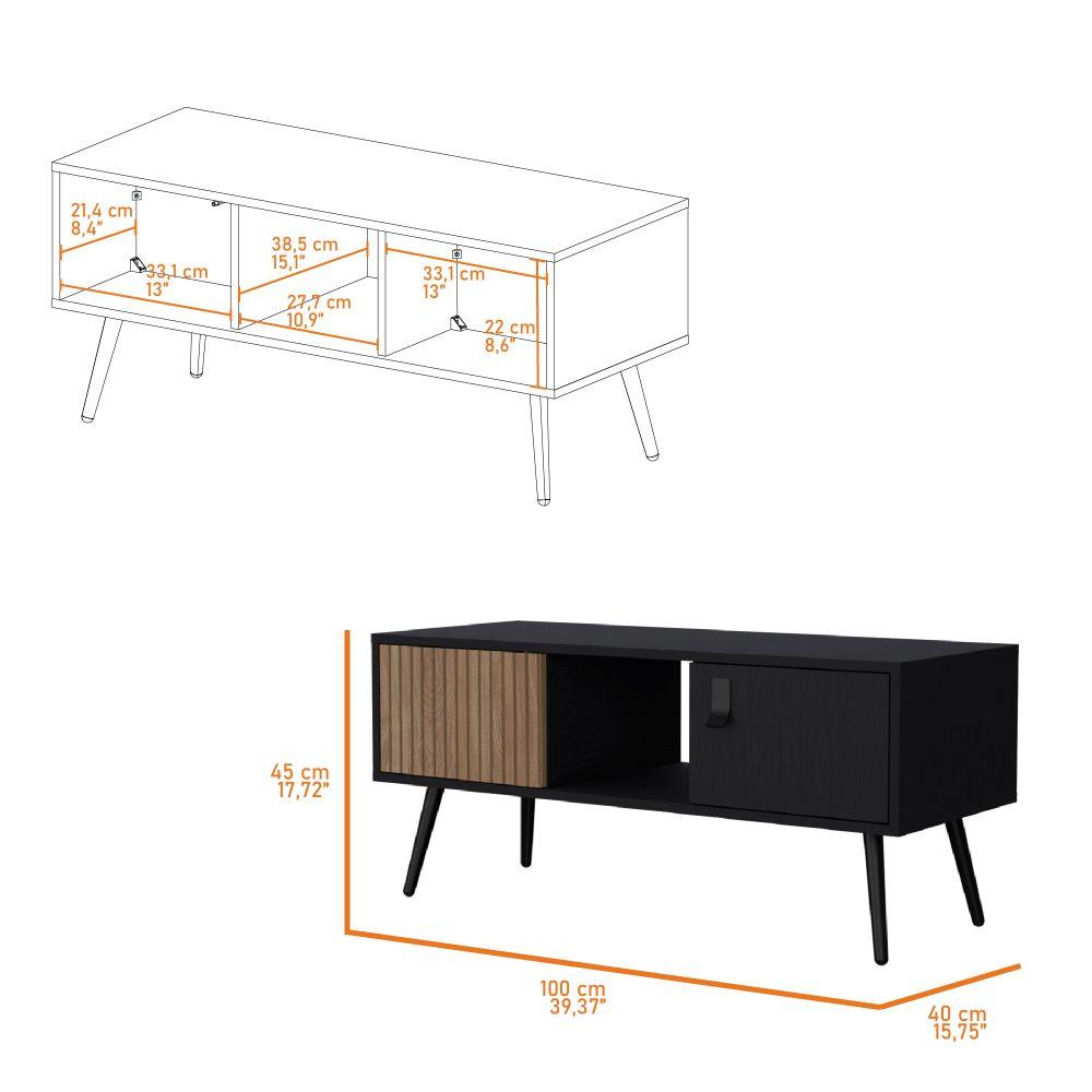 Mesa De Centro Funes Eco  Wengue Lenno
