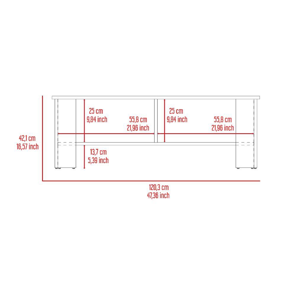 Mesa Tv Naddia 65" (1C) Milan+Blanco Mqz