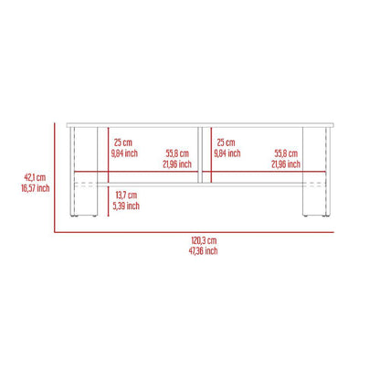 Mesa Tv Naddia 65" (1C) Milan+Blanco Mqz