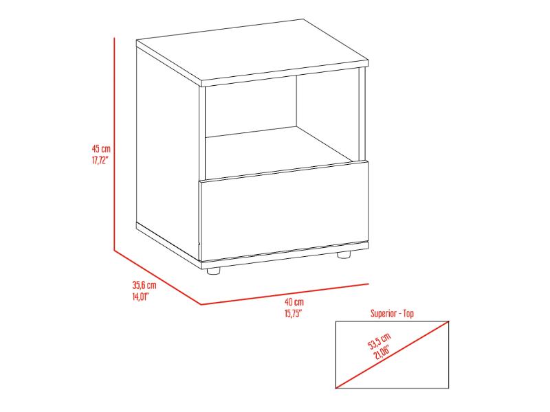 Mesa De Noche Camel  Habano