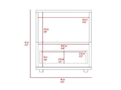 Mesa De Noche Camel  Habano