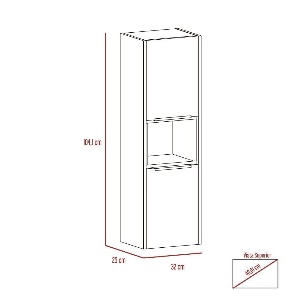 Gabinete De Baño Otoko Miel Y Plata Oscuro