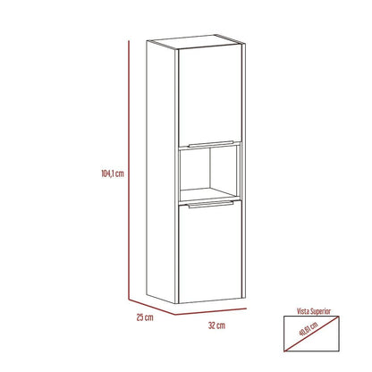 Gabinete De Baño Otoko Miel Y Plata Oscuro