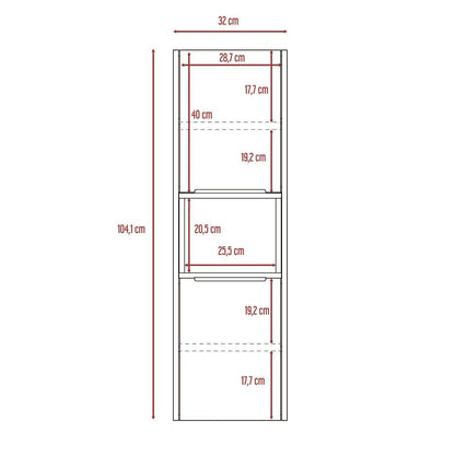 Gabinete De Baño Otoko Miel Y Plata Oscuro