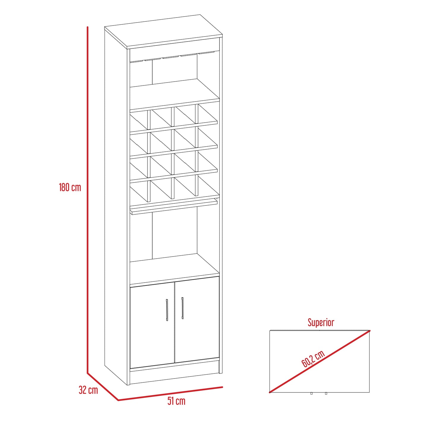 Mueble Bar Malura  Coñac