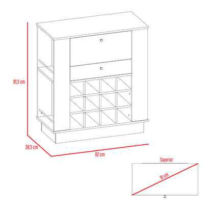 Mueble Bar Merlokes  Wengue