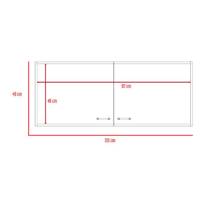 Mueble Superior Cocina Shelf Blanco 120 Cm