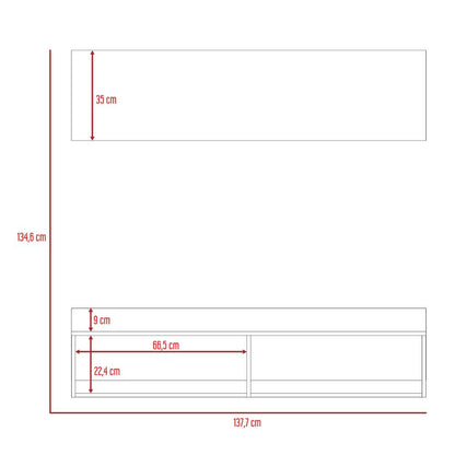 Panel Tv 60 Tyvora Color  Caramelo Wengue