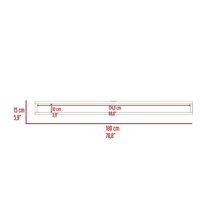 Mesa Para Tv Flotante Rilfel, Fresno Europeo, Con Un Diseño Contemporáneo