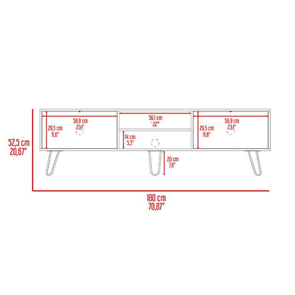 Rack Para Tv Z Nomada 180  Coñac Para Tv De 80"