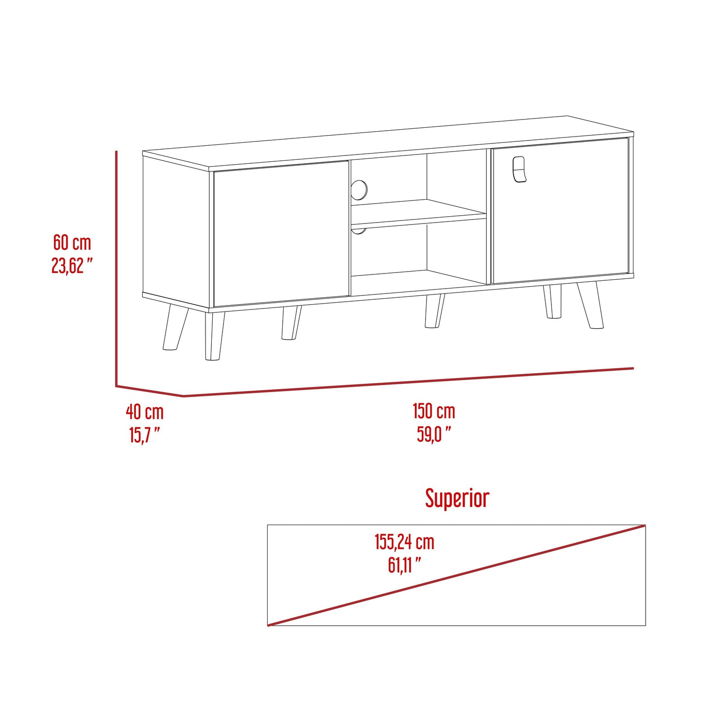 Rack Para Tv Arisia Taupe Lenno Para Tv De 65''