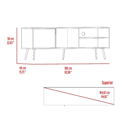 Mesa Para Tv Gianluk Y Toquilla, Con Una Puerta Abatible 70"