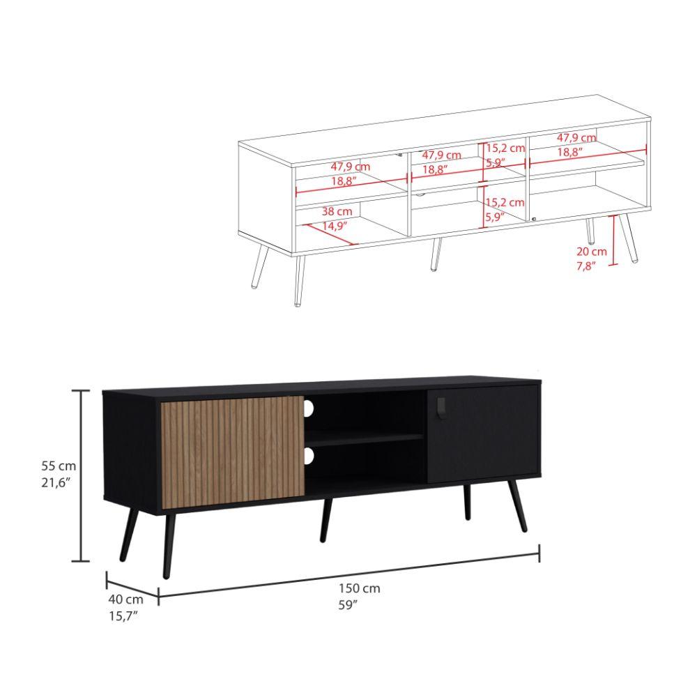 Rack Para Tv 65'' Funes Eco 150  Wengue Lenno