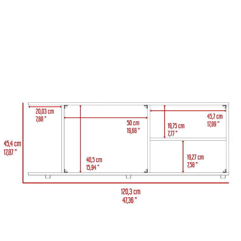 Mesa Para Tv Alurea Nogal Para Tv De 50"