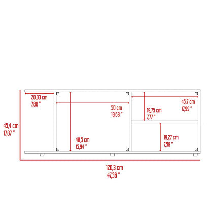 Mesa Para Tv Alurea Nogal Para Tv De 50"
