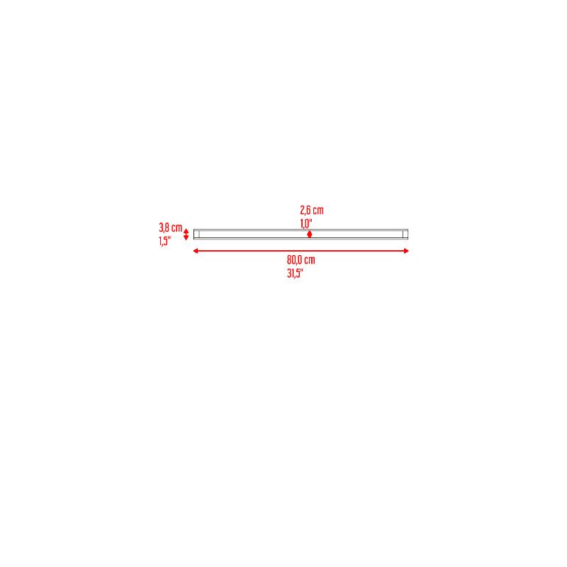 Repisa Flotante 80 X 25 (1C) Panno Wengue 3,8X