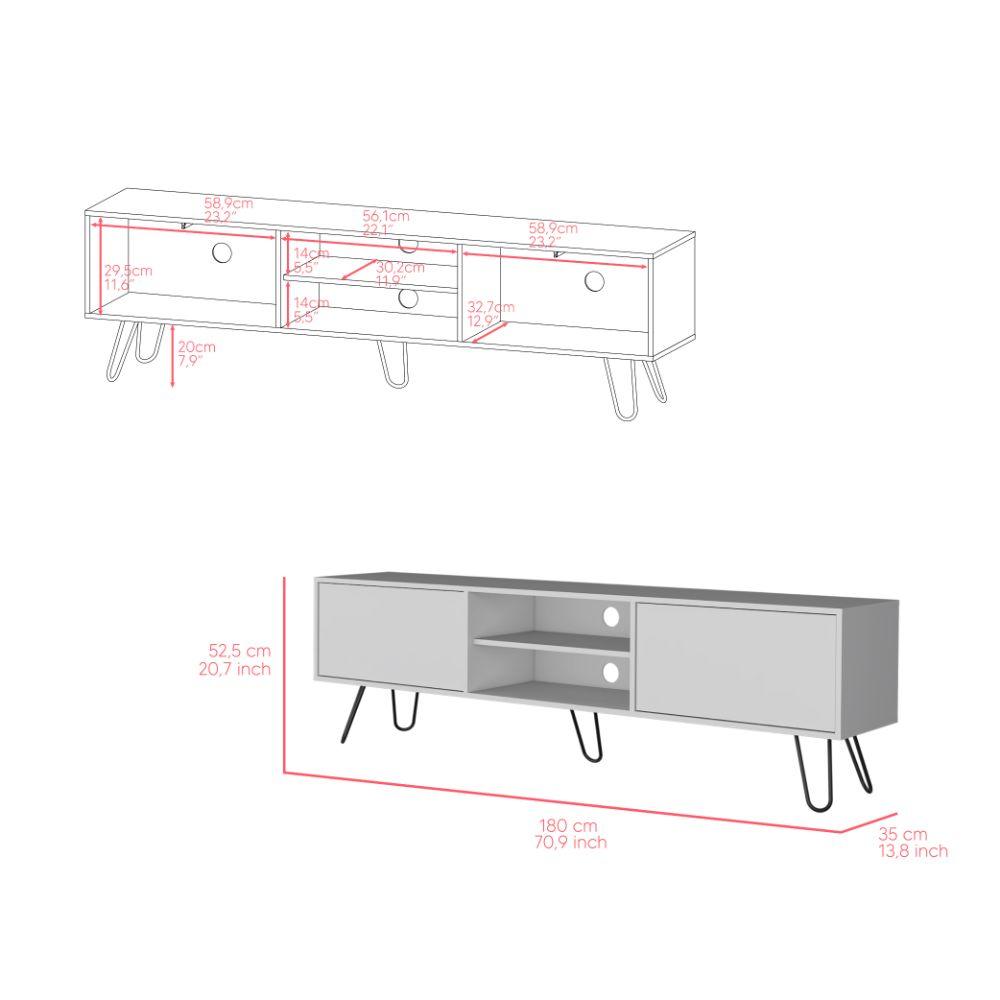 Mesa Para Tv Vlace Blanco Para Televisor De 70" Pulgadas