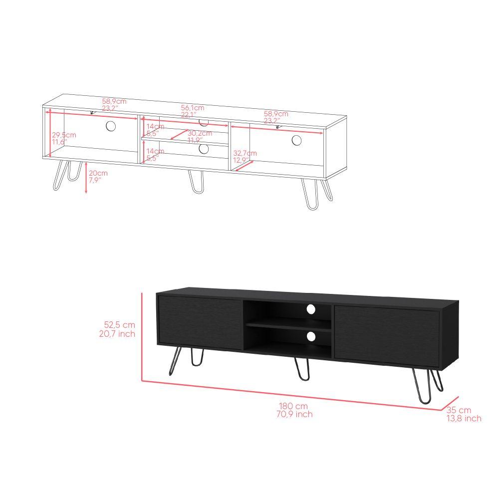 Mesa Para Tv Vamira Wengue Para Tv De 70"