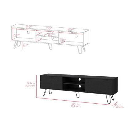 Mesa Para Tv Vamira Wengue Para Tv De 70"