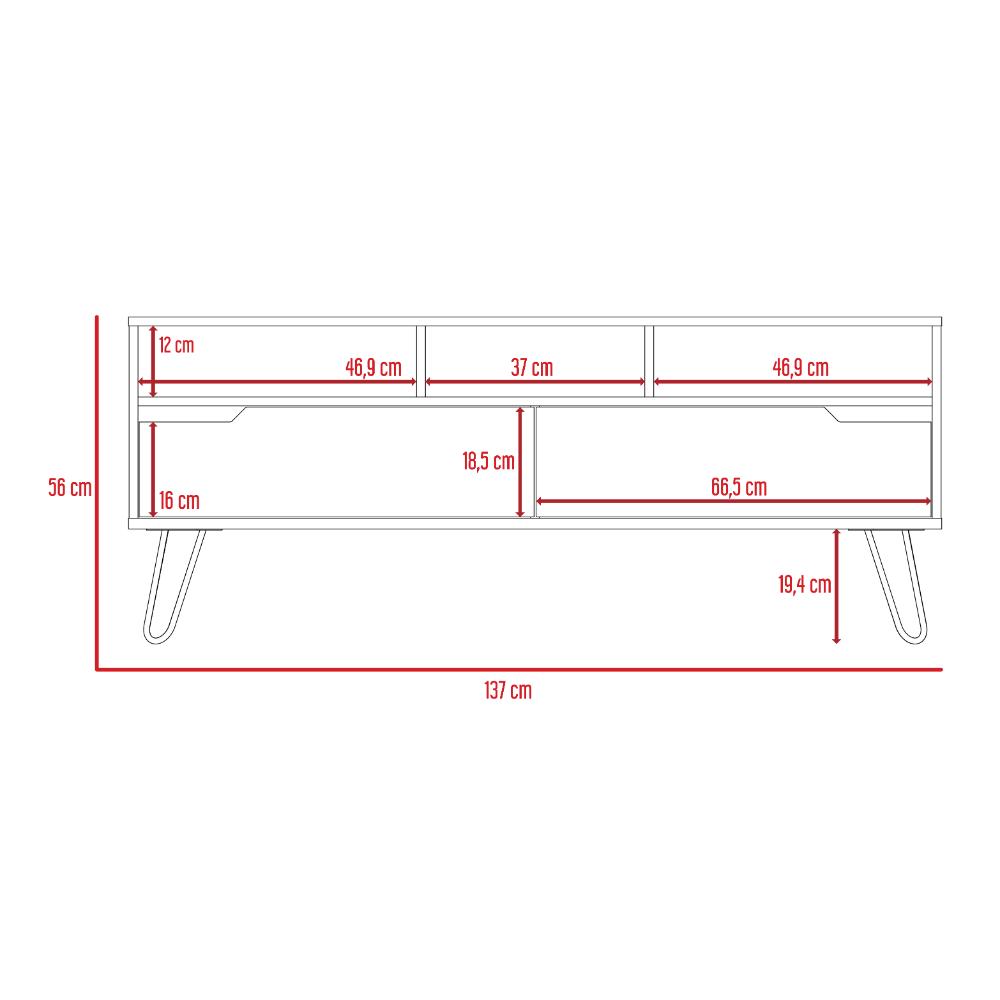 Mesa Para Tv Diclap Duna Y Wengue