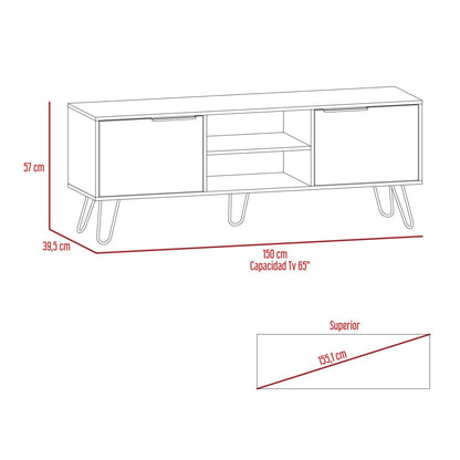 Rack Para Tv Lurexa Duna Wengue Para Tv De 65''