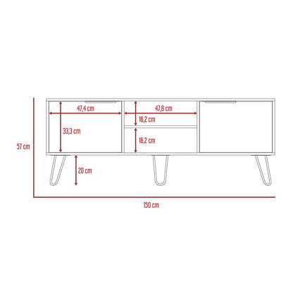 Rack Para Tv Lurexa Duna Wengue Para Tv De 65''