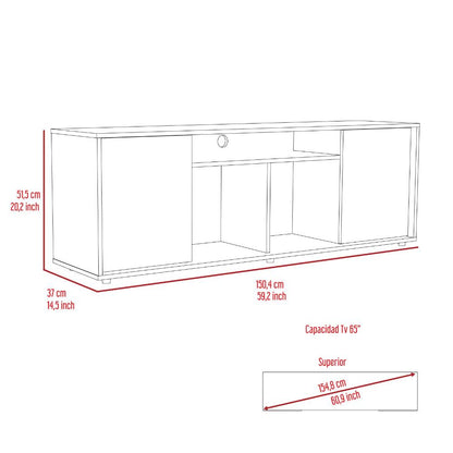 Mesa Para Tv Anla Wengue Para Tv De 65"