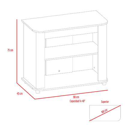 Mesa Para Tv Beeth Wengue Para Televisor De 40"