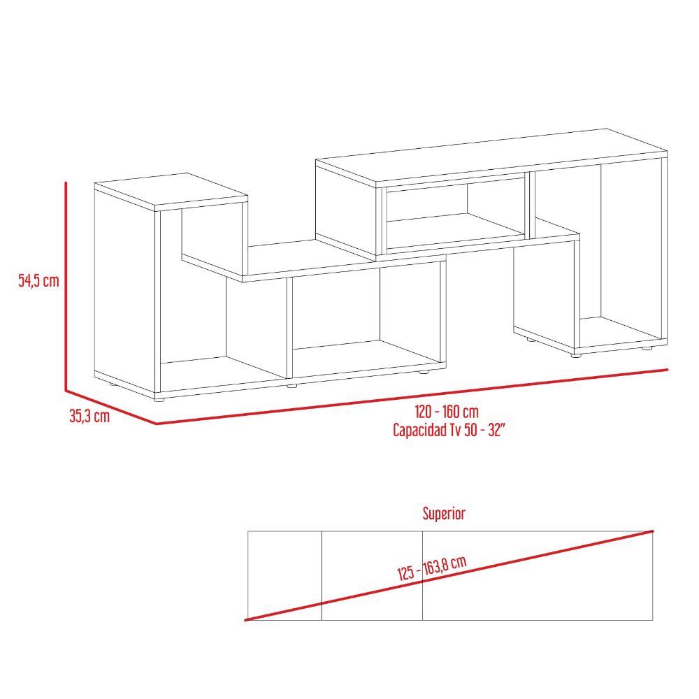 Rack Tv Extensible Veluna  Wengue