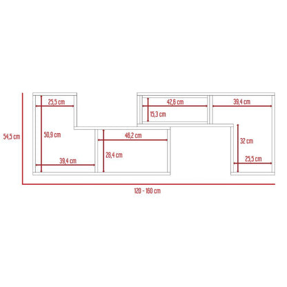 Rack Tv Extensible Veluna  Wengue