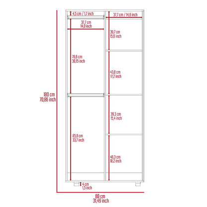 Closet Torma Rovere Y Blanco