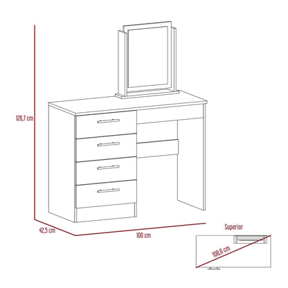 Mueble Tocador Okria Wengue Y Miel