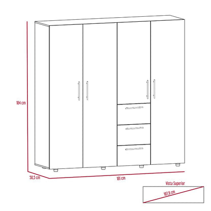 Closet Irvian  Rovere Y Blanco