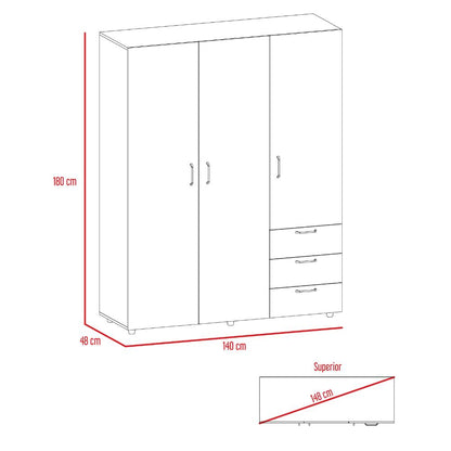 Closet Zevida Rovere Y Blanco