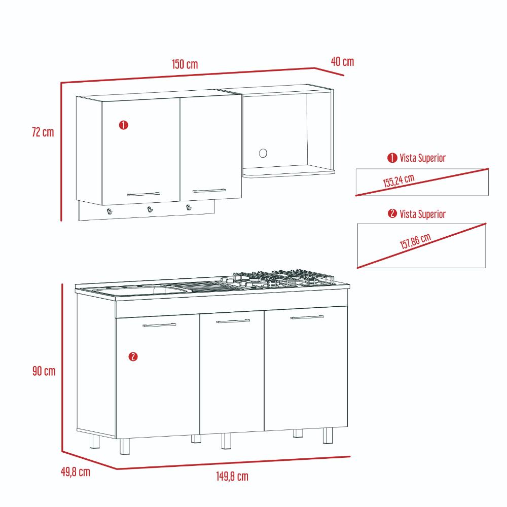 Cocina Integral Junavi Rovere Sin Mesón