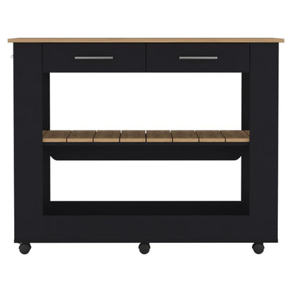 Barra De Cocina Serima 46 Wengue Y Macadamia