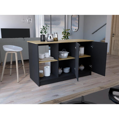 Isla De Cocina Halira Wengue Macadamia