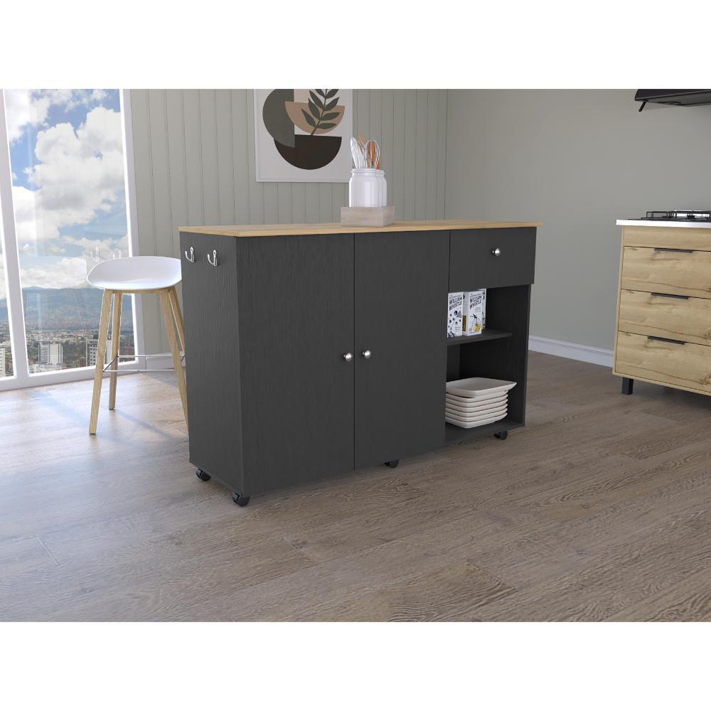 Isla De Cocina Amione Wengue Y Macadamia