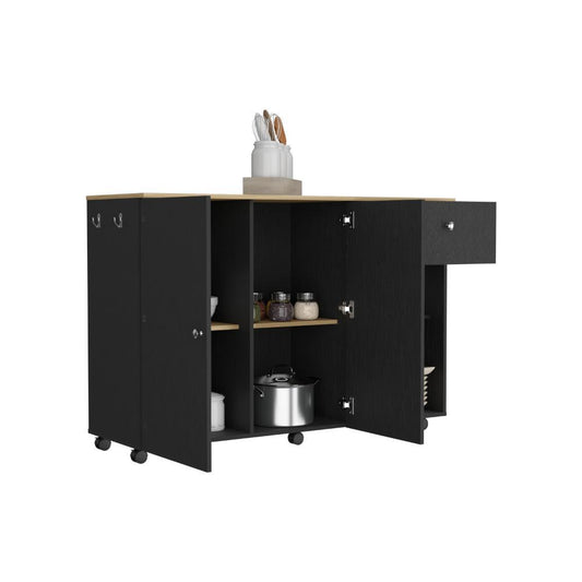 Isla De Cocina Amione Wengue Y Macadamia