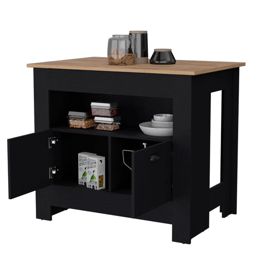 Barra De Cocina Zireya Wengue Y Macadamia