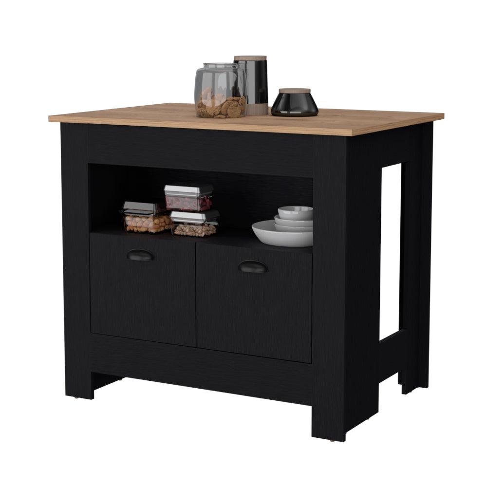 Barra De Cocina Zireya Wengue Y Macadamia