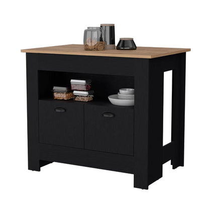 Barra De Cocina Zireya Wengue Y Macadamia