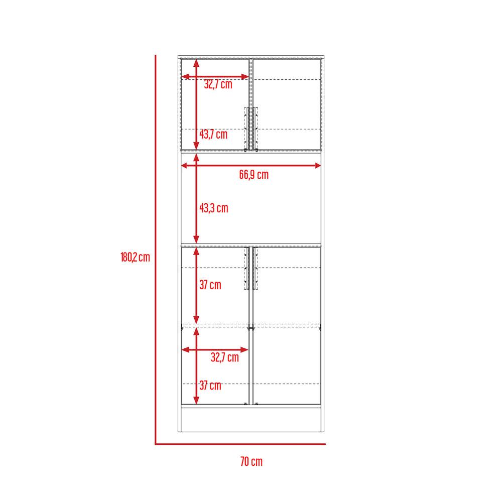 Modulo Microondas Plinka Gris Y Macadamia