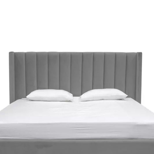 Espaldar de Cama Sencillo Julieta  gris plata