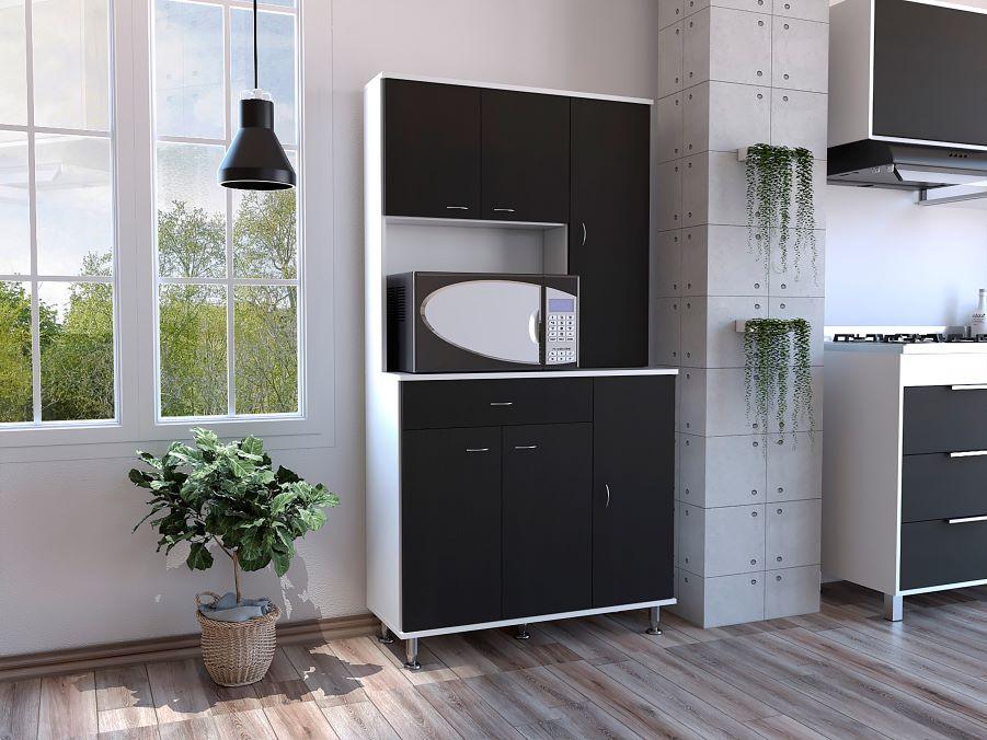 Mueble Alacena Koriva  Blanco Y Wengue