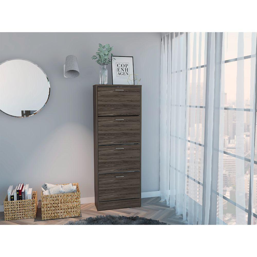 Organizador De Zapatos Thalyn 51 Coñac Y Blanco