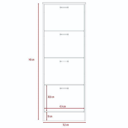 Organizador De Zapatos Thalyn 51 Coñac Y Blanco