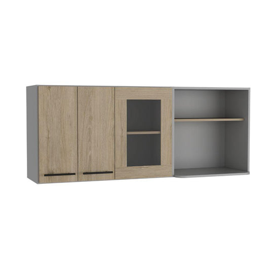 Gabinete Superior Stich Hassel Rovere Y Gris 150 Cm
