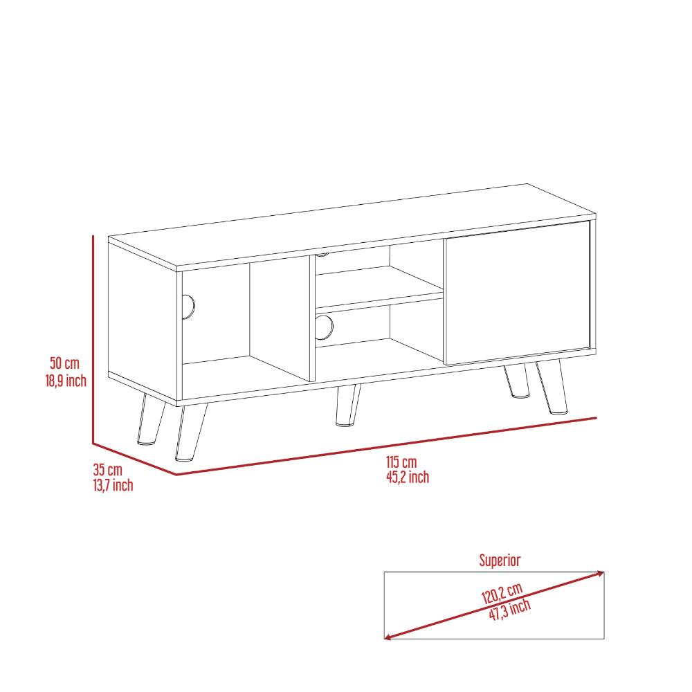 Mesa Para Tv Ventino Coñac Para Tv De 65"